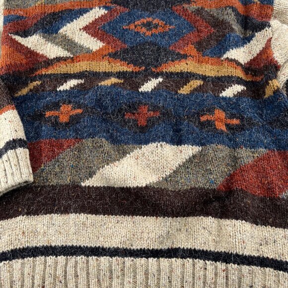 Vintage Duplex Designs Sweater M Acrylic Wool Blend Geometric Pattern - Picture 2 of 7